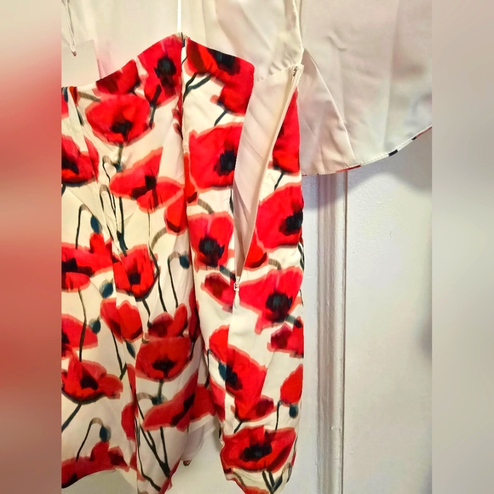 New! Amanda Uprichard X Revolve Poppyfield Tisha Summer Romper - Size Large - Picture 10 of 17